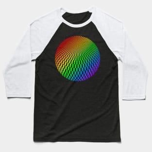 Circled Optical Illusion - #4 Baseball T-Shirt